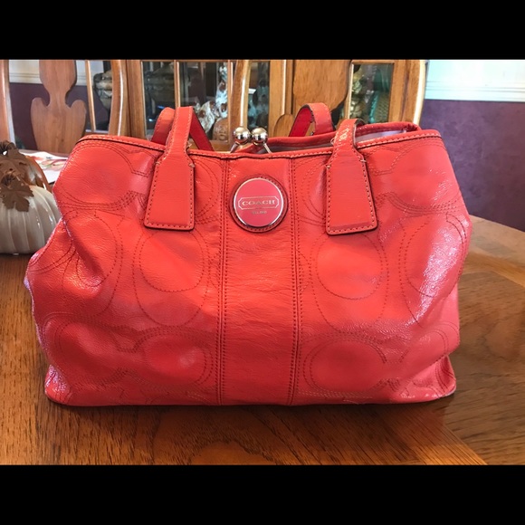 Coach Handbags - 🌺HOLD FOR KAZOO1991🌺 COACH Coral Leather Bag